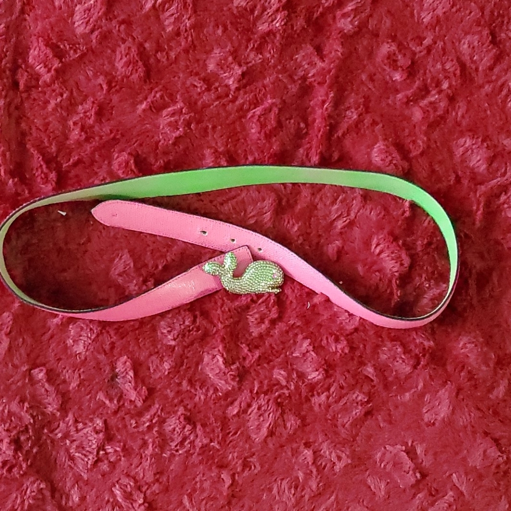 5/10$ pink and green whale belt